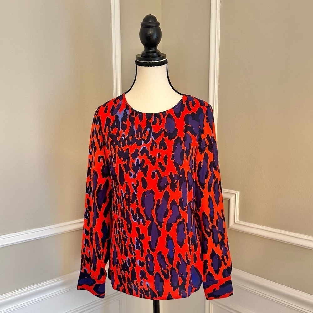 Like New! Leopard Blouse Size S